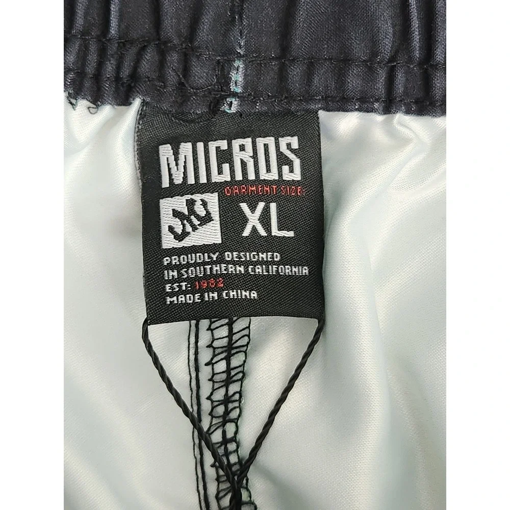 New Micros Mens Ocean Ave Board Shorts Swim Trunks Teal XL NWT 7.5